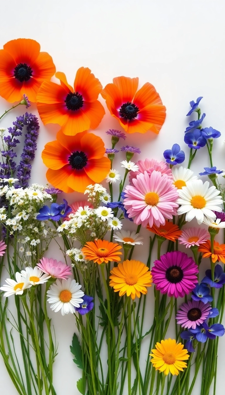 various flowers wallpaper